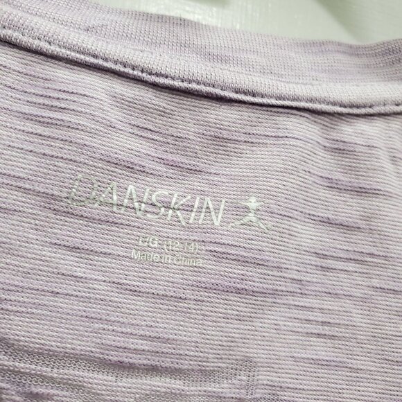 Danskin Women's Purple Burnout Laser Print Mandala SS Yoga Athletic Tee Size L - Picture 2 of 5